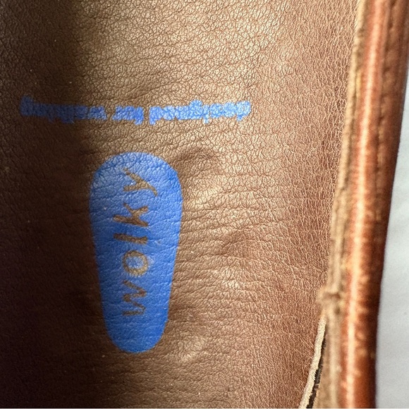 Wolky Comfort Shoes sz 8 Brown Leather Ballet Slip on Heels Walking - Picture 8 of 13